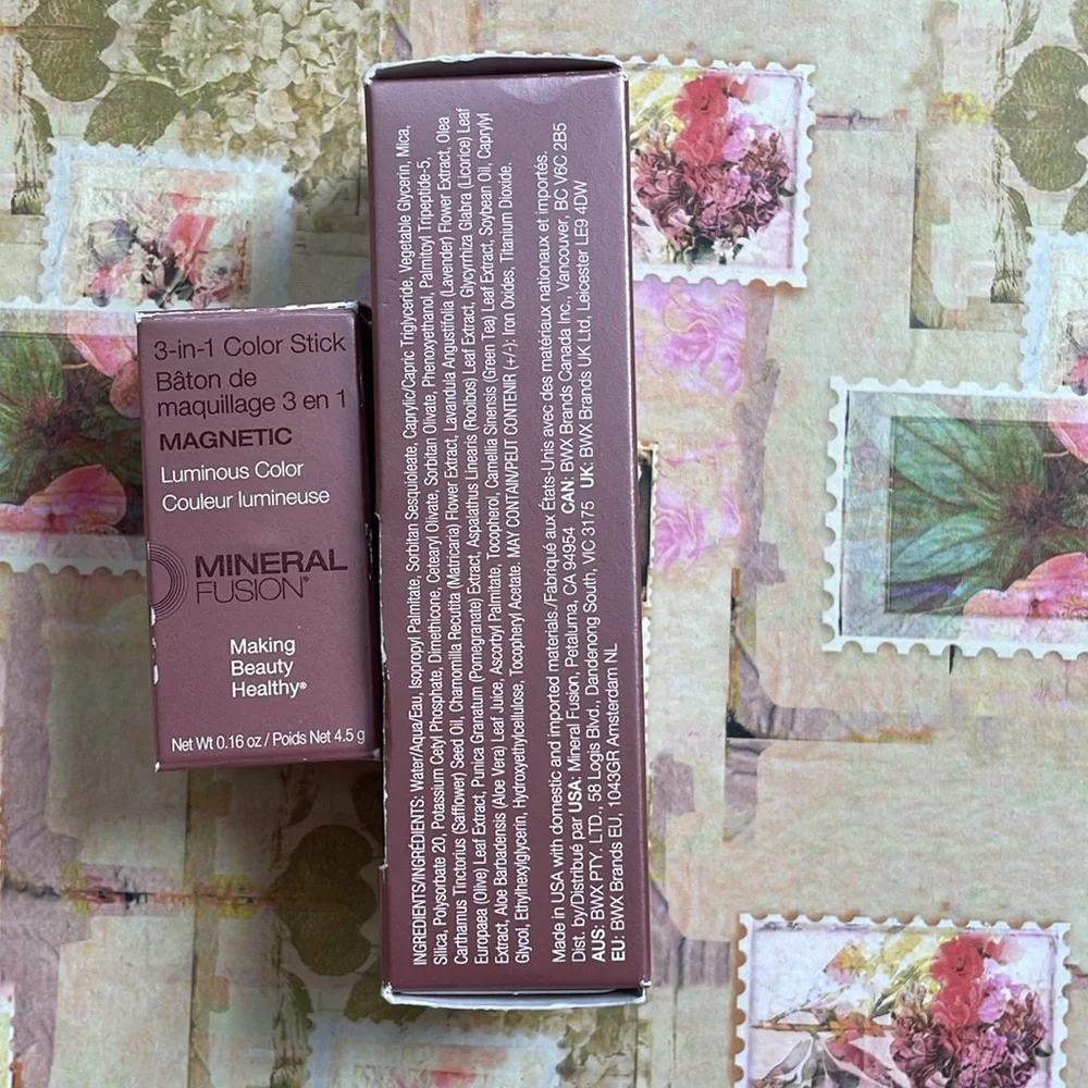 Mineral Fusion Liquid Foundation Deep 4- Cappuccino & 3 in1 Magnetic Color Stick